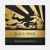 Magnet motorcycle motorbike bike biker gold