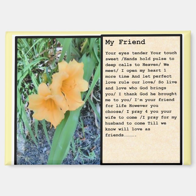 magnet " My Friend" (Front)