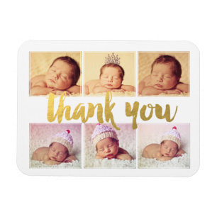 MAGNET New Baby Birth Announcement Thank You