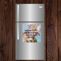 Magnet People Worst Past Best Future Cactus Pink