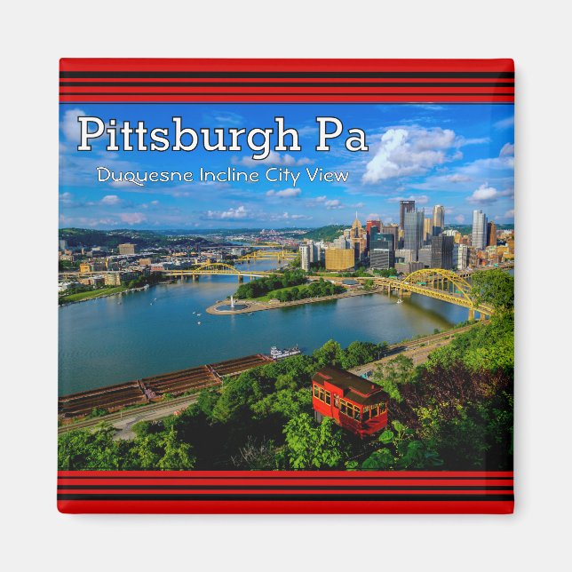 Magnet - Pittsburgh City View (Front)