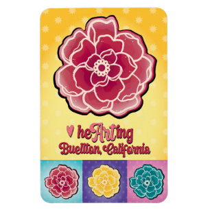 Magnet - Pop Roses - Buellton.Art