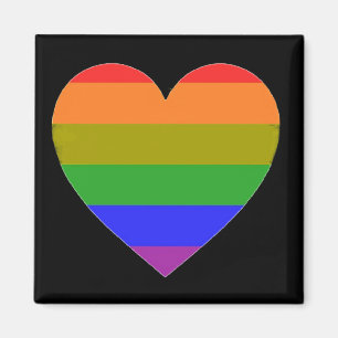 Magnet Rainbpw Heart