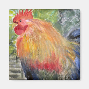 Magnet - Rooster/Chicken Art