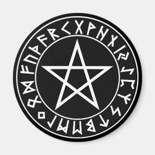 magnet Rune Pentacle on Blk