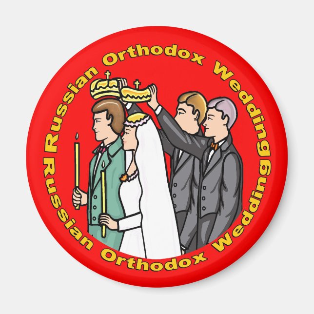 Magnet: Russian Orthodox Wedding Magnet (Front)