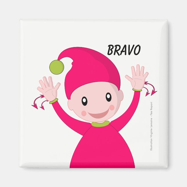 Magnet signe LSF bravo (Front)