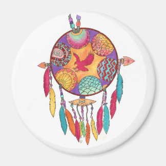 Magnet, southwestern native american mandala magnet