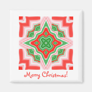 Magnet Square- Christmas Star