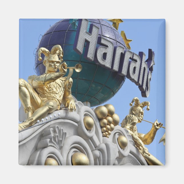 Magnet, square, Las Vegas, Harrah's Magnet (Front)