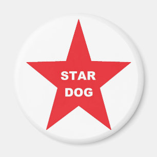 Magnet Star Dog on Red Star
