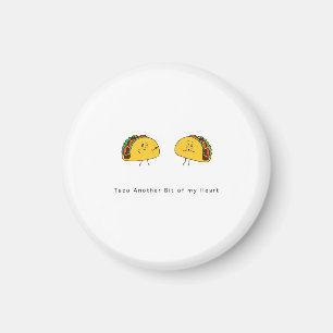 Magnet taco themed magnet, cute couple magnet