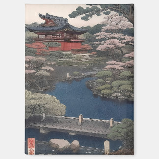 Magnet - Temple on the river - Japan