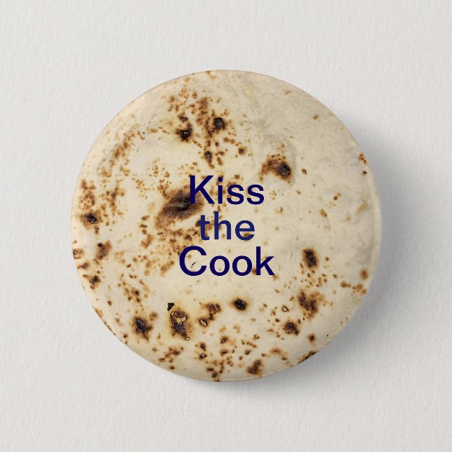Magnet Tortilla flour kitchen 6 Cm Round Badge (Front)