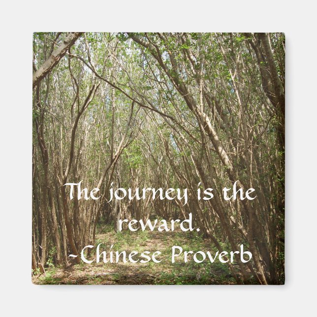Magnet: Tree path w/ inspirational... - Customised Magnet (Front)