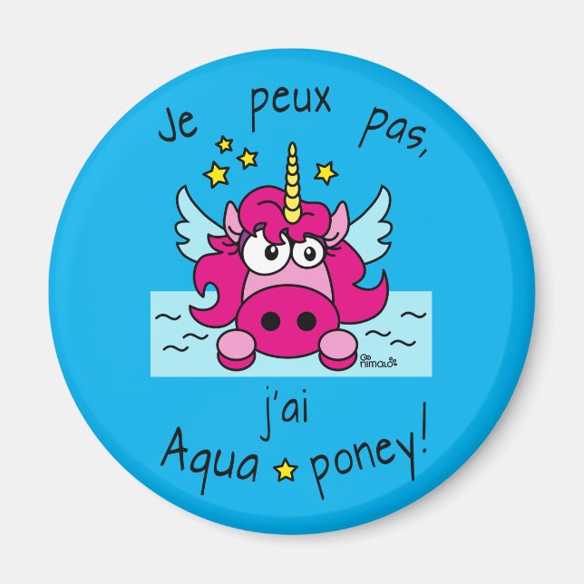 Magnet "Unicorne, Aquaponey" (Front)