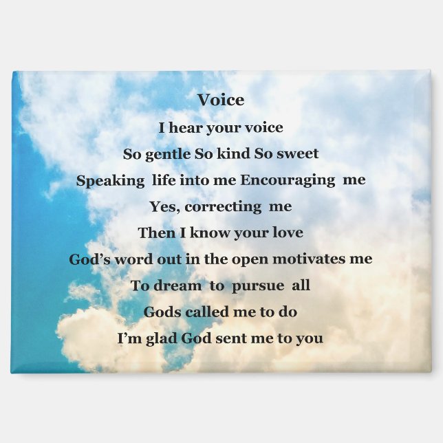 Magnet; 'Voice" Magnet (Front)