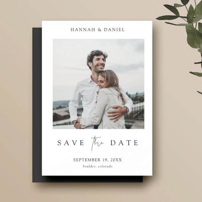 Magnet Wedding Save the Date Invitation with Photo (Creator Uploaded)