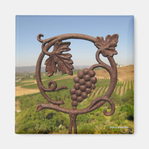 magnet - wine country garden