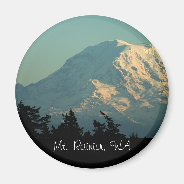 Magnet: Winter Mt. Rainier Magnet (Front)