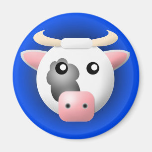 magnet with animal: cow
