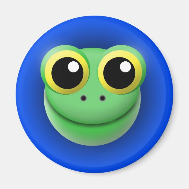 magnet with animal: frog (Front)