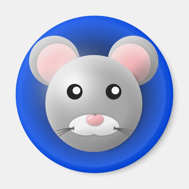 magnet with animal: mice (Front)