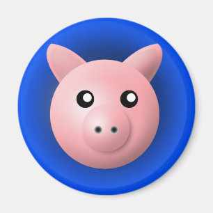 magnet with animal: pig