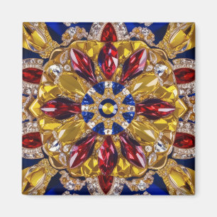 Magnet with Colombia Colours Design