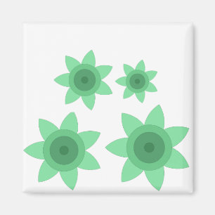 Magnet with creative art of flower