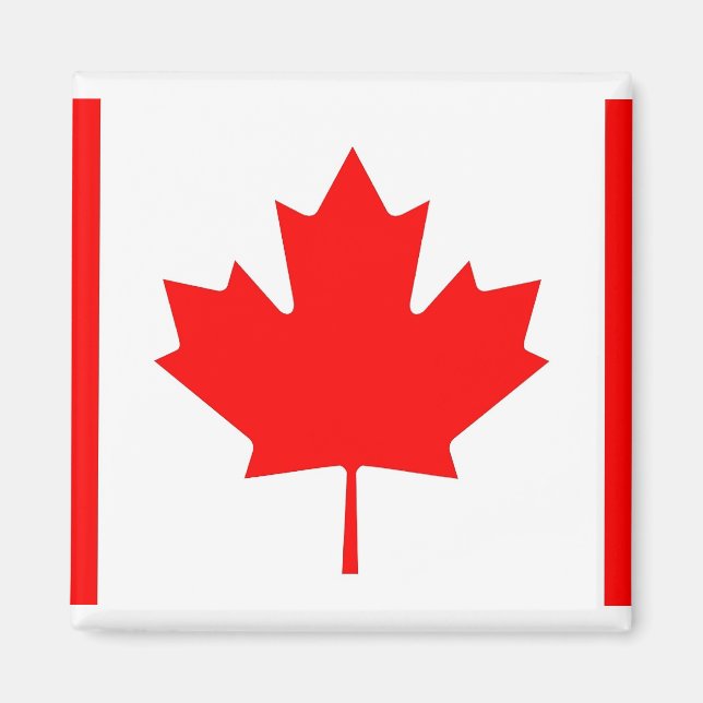 Magnet with Flag of Canada (Front)