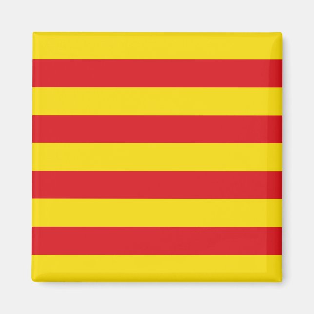 Magnet with Flag of Catalonia (Front)