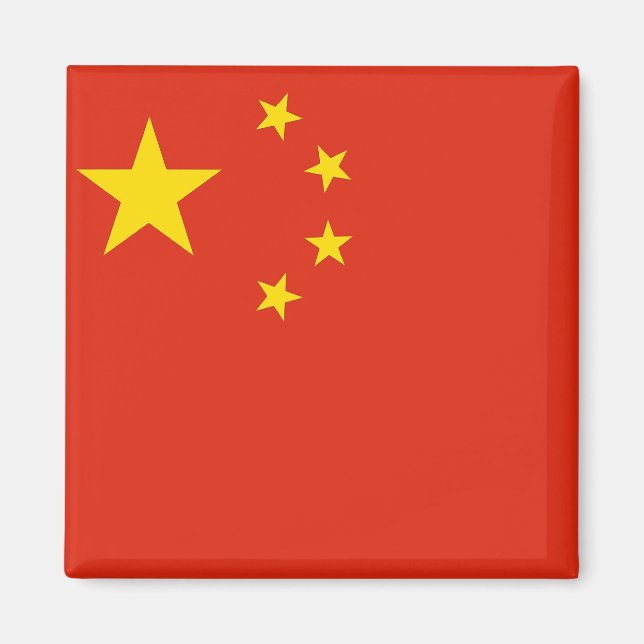 Magnet with Flag of China (Front)
