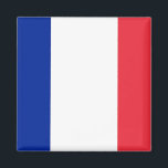 Magnet with Flag of France<br><div class="desc">Celebrate the elegance and pride of France with this magnet featuring the iconic French flag! Crafted from durable materials, this magnet beautifully displays the tricolor design of the French flag, with its bold blue, white, and red stripes. The vivid colours and sleek design make it a perfect accessory for any...</div>