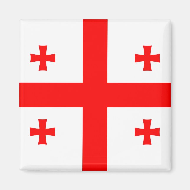Magnet with Flag of Georgia (Front)