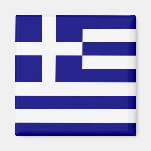 Magnet with Flag of Greece (Front)