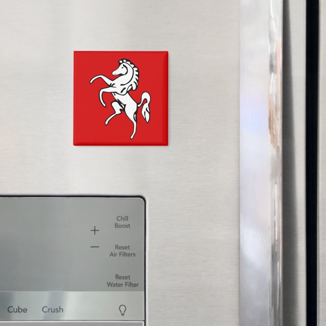 Magnet with Flag of Kent County, England (In Situ (Fridge))