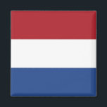 Magnet with Flag of Netherlands<br><div class="desc">Showcase your Dutch pride with our vibrant magnet featuring the flag of the Netherlands. Perfect for adding a touch of national pride to your home, office, or any magnetic surface, this magnet is a stylish and practical way to celebrate Dutch culture. The magnet features the iconic red, white, and blue...</div>