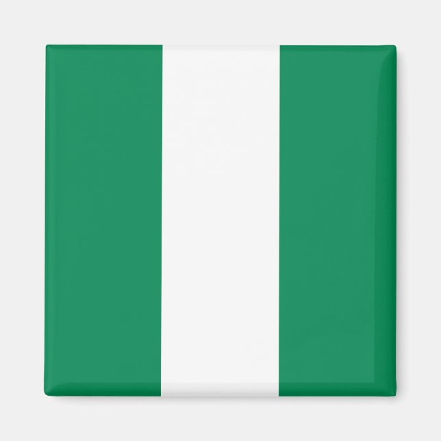 Magnet with Flag of Nigeria (Front)
