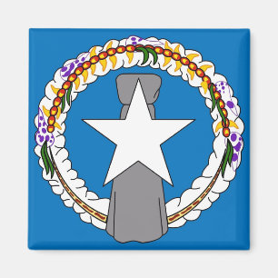 Magnet with Flag of Northern Mariana Islands - USA