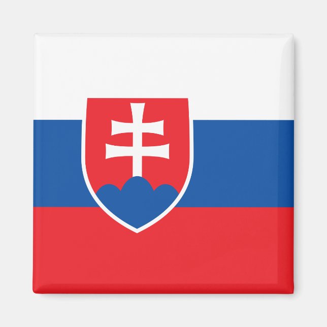 Magnet with Flag of Slovakia (Front)