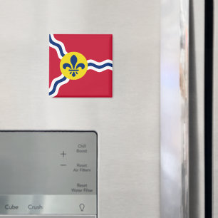 Magnet with Flag of St. Louis, Missouri