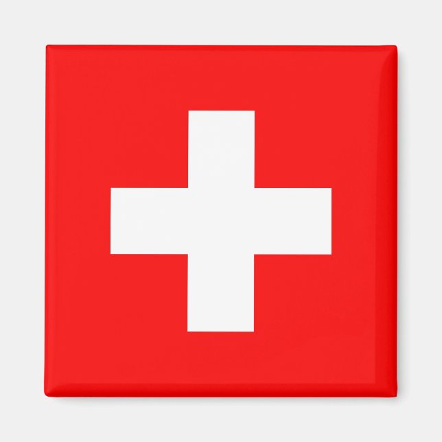 Magnet with Flag of Switzerland (Front)