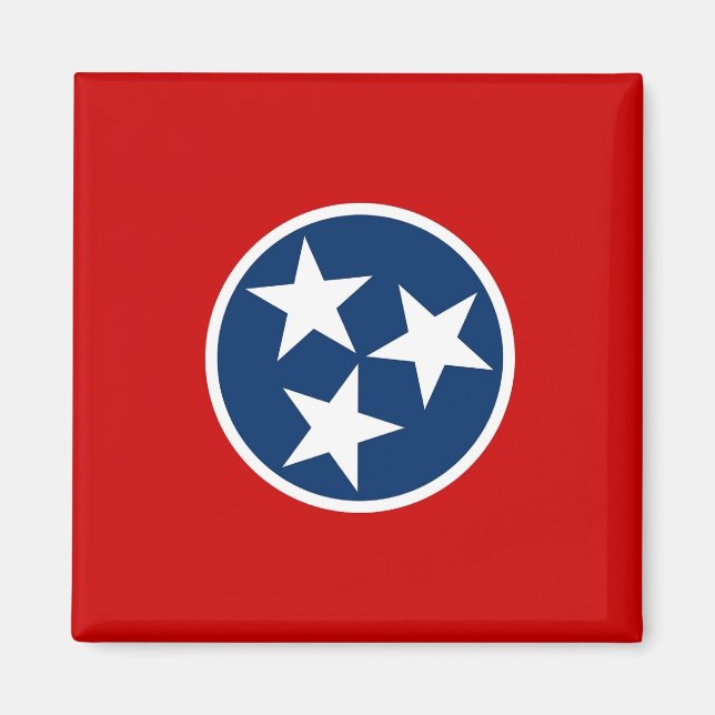 Magnet with Flag of Tennessee State - USA (Front)