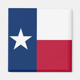 Magnet with Flag of Texas State - USA