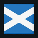 Magnet with Flag of the Scotland<br><div class="desc">Bring a piece of Scotland into your home with our magnetic tribute to the Saltire. Our magnet proudly showcases the iconic blue and white flag, instantly recognisable as a symbol of Scotland's rich history and breathtaking landscapes. Crafted with high-quality materials, this magnet is as durable as the spirit of Scotland...</div>