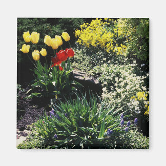 magnet with flower garden
