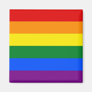 Magnet with LGBT Rainbow Flag