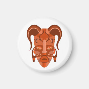 MAGNET WITH TRADITIONAL MASK ART