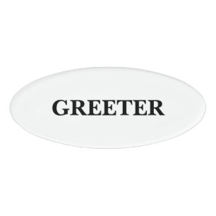 Magnetic Badge - Greeter